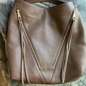 Rebecca minkoff brown Moto Hobo